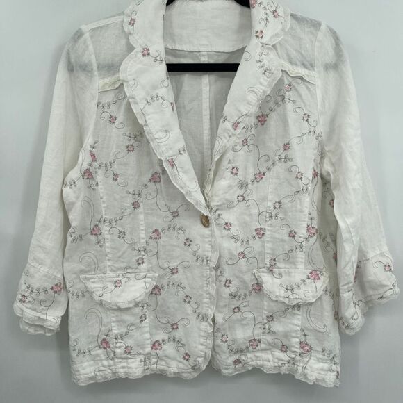 Prairie Cottage Core Lightweight Blazer Sz S/M - Picture 1 of 10